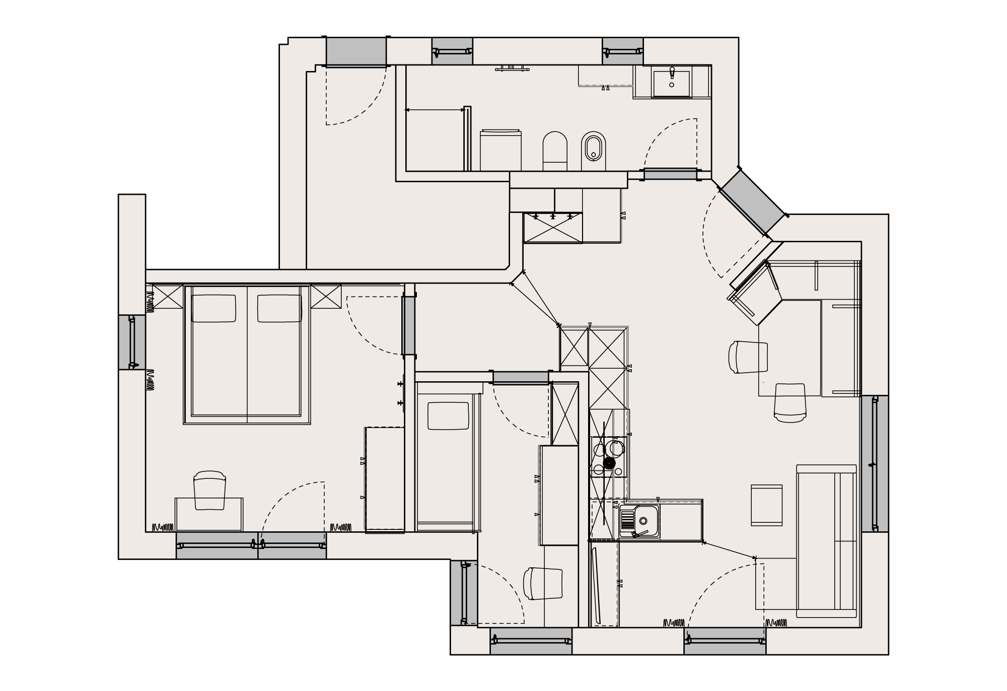 Wohnung 1 Holunder Grundriss